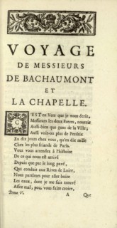 Voyage de messieurs De Bachaumont et La Chapelle