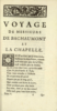 Voyage de Messieurs De Bachamont et La Chapelle